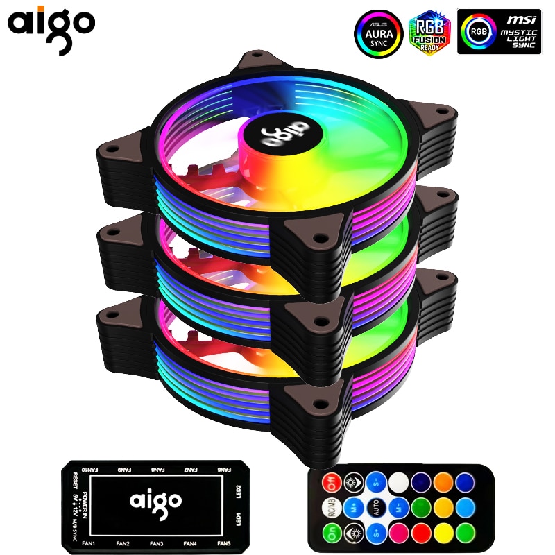Ʈѷ  Aigo AR12 120mm ð , RGB 濭, 3 , ..